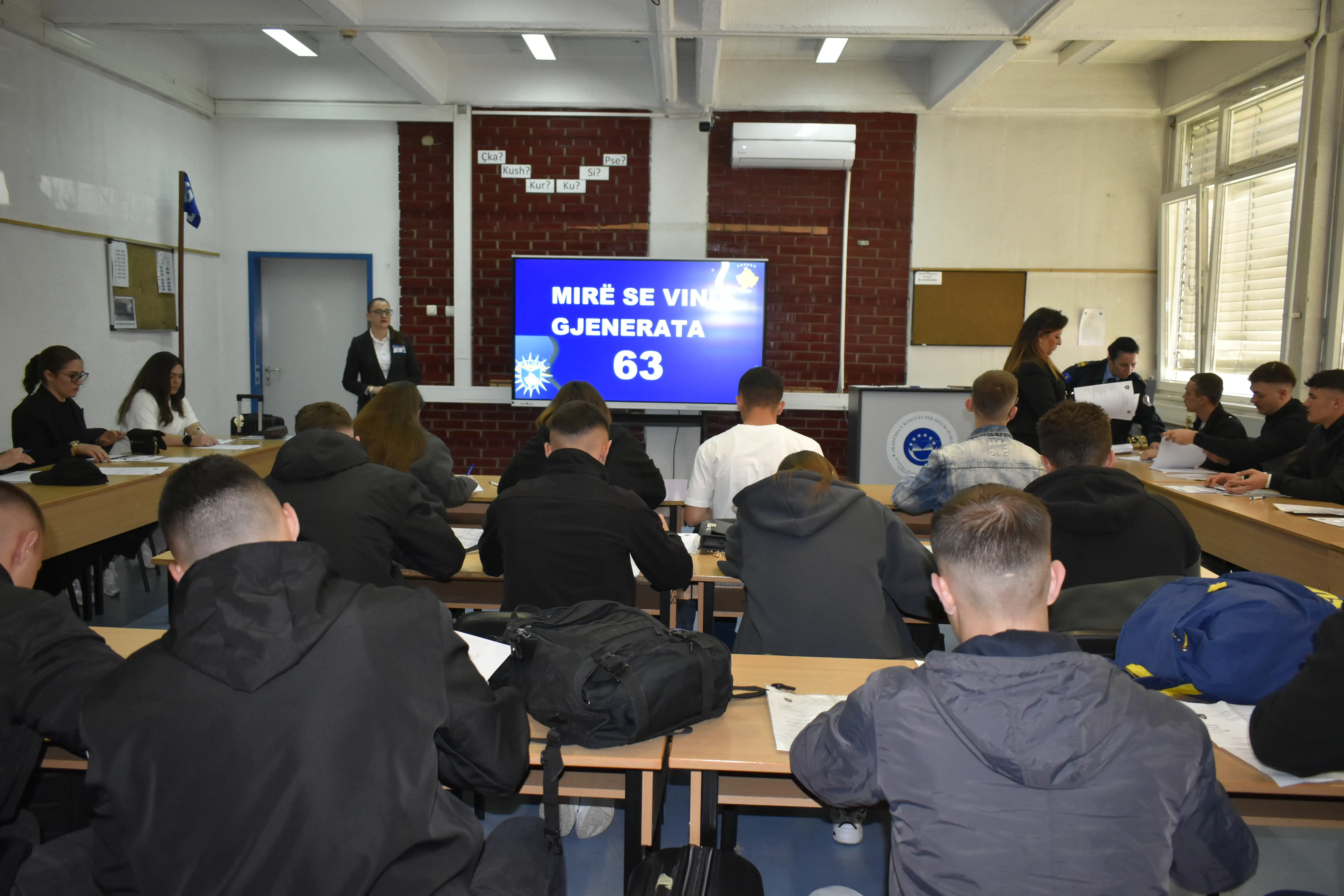 Në Akademinë e Kosovës për Siguri Publike filloi trajnimi i gjeneratës së 63-të të kadetëve të Policisë së Kosovës